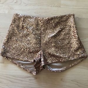 Sequin shorts